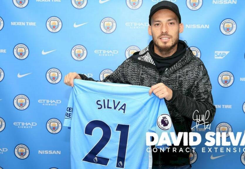 Давид Сильва продлил контракт с Манчестер Сити