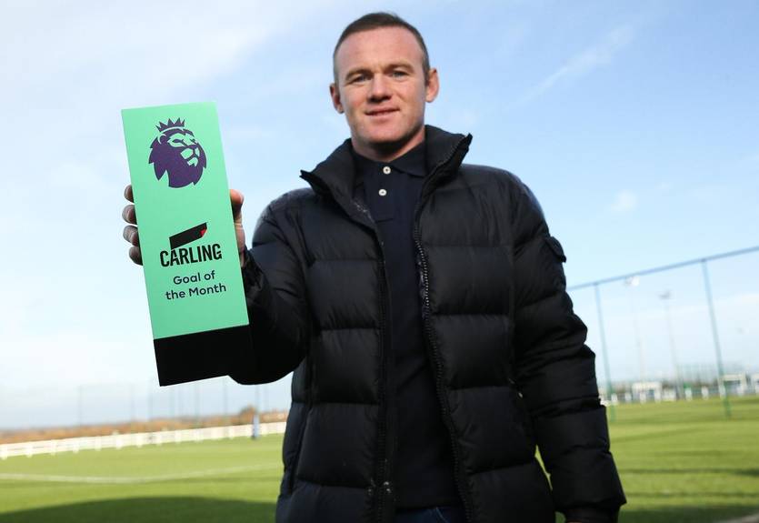 АПЛ: гол с центра поля Руни признали лучшим в ноябре