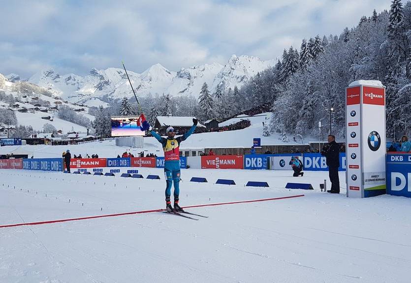 Биатлон: Фуркад добыл победу в масс-старте домашнего этапа Кубка мира