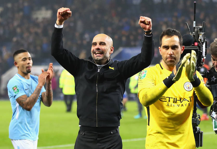 Гвардиола попросил игроков отпраздновать в раздевалке победу над Лестером Гвардиола попросил игроков отпраздновать в раздевалке победу над Лестером