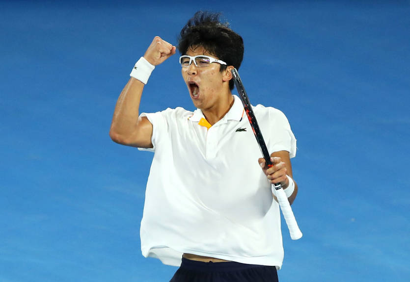 Чон стал первым корейцем, пробившемся в 1/4 финала турнира Большого шлема