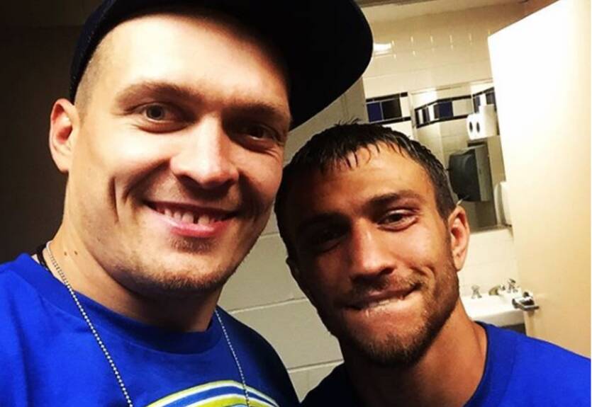 Танцы чемпионов: Усик и Ломаченко сплясали на праздновании дня рождения