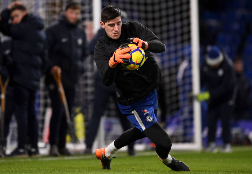 Куртуа поразил скоростью реакции, готовясь к матчу с Барселоной Куртуа поразил скоростью реакции, готовясь к матчу с Барселоной