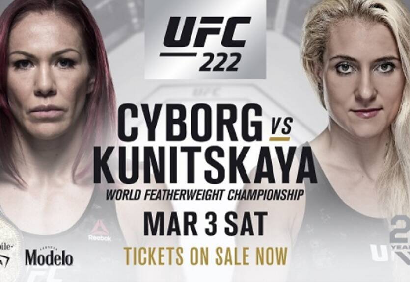 Сайборг – Куницкая: видео онлайн трансляция боя UFC 222 Сайборг – Куницкая: видео онлайн трансляция боя UFC 222