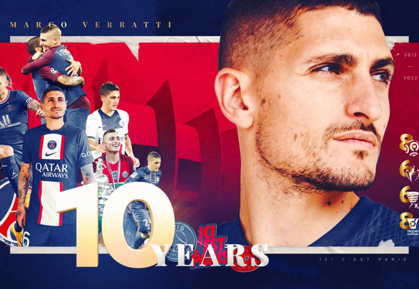 ПСЖ привітав Верратті з 10-річчям у клубі тортом із власною фотографією