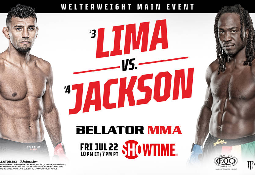Лима - Джексон: видео лучших моментов главного боя Bellator 283