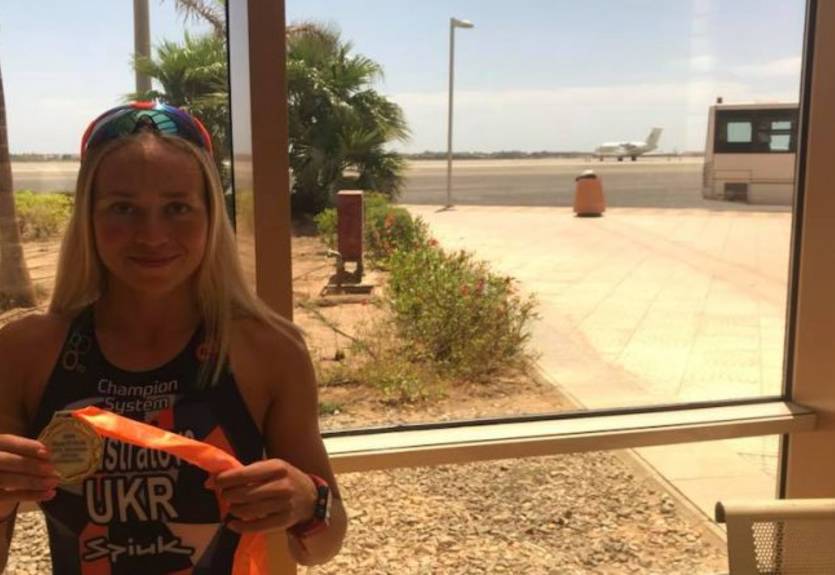 Украинка Елистратова завоевала золото на Кубке Африки по триатлону