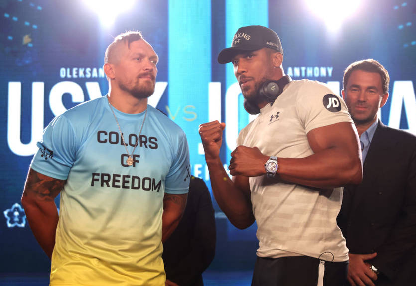 Усик - Джошуа: запись онлайн-трансляции церемонии взвешивания