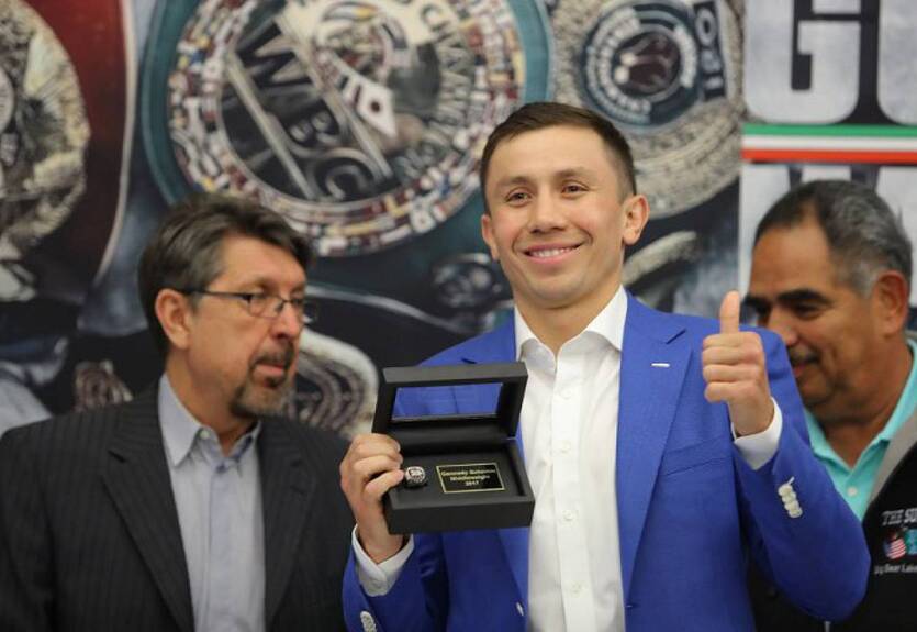 Головкин получил специальный подарок от IBF Головкин получил специальный подарок от IBF