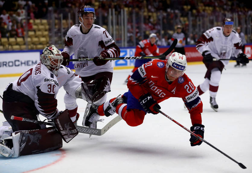Норвегия - Латвия 2:3 видео шайб и обзор матча ЧМ-2018 по хоккею