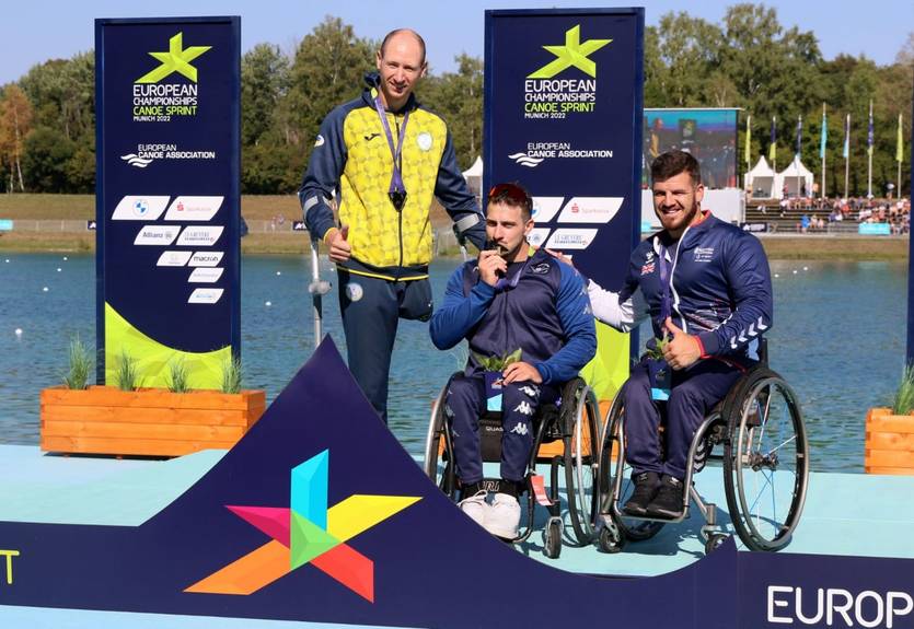 Синюк завоював срібло, а Мажула – бронзу у паравеслуванні на Мультиспортивному Євро-2022