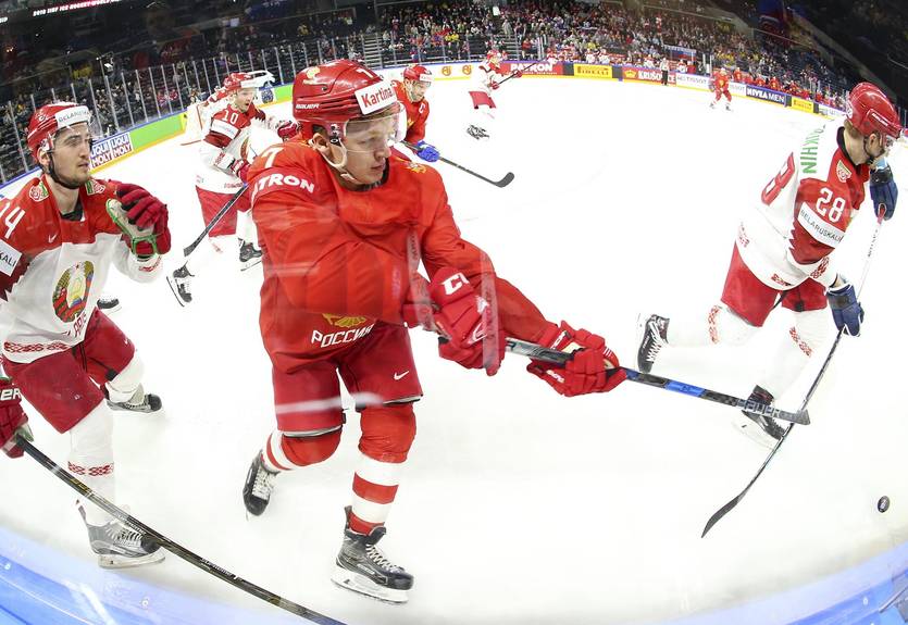 Беларусь – Россия 0:6 видео шайб и обзор матча ЧМ-2018 по хоккею