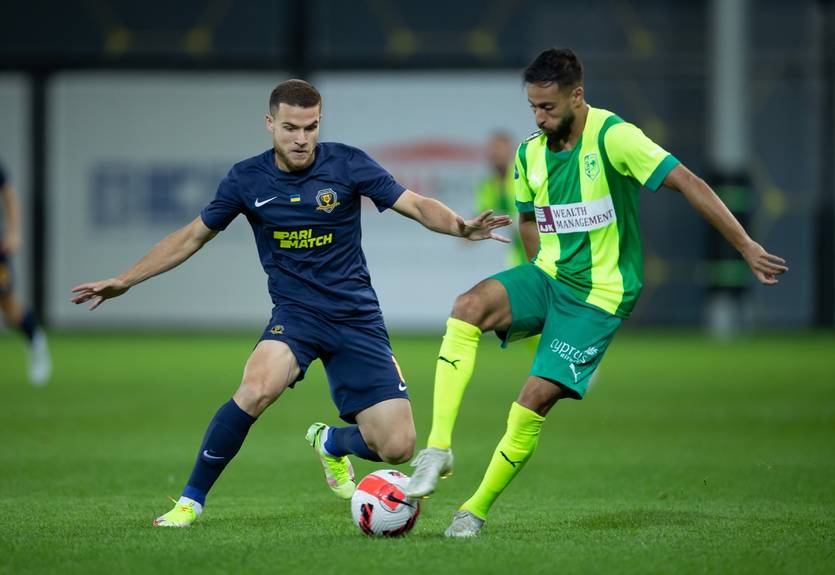 АЕК Ларнака - Днепр-1: видео онлайн-трансляция матча