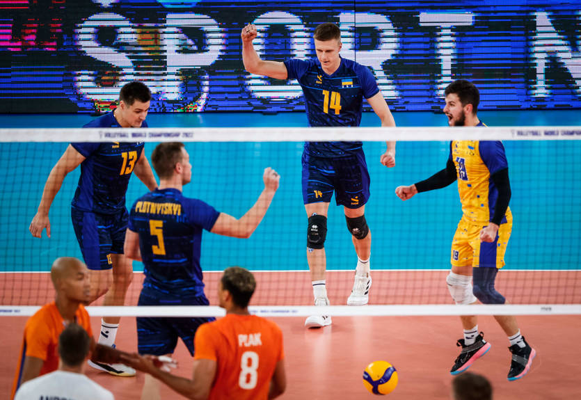 Украина с легкостью переиграла Нидерланды в 1/8 финала чемпионата мира по волейболу