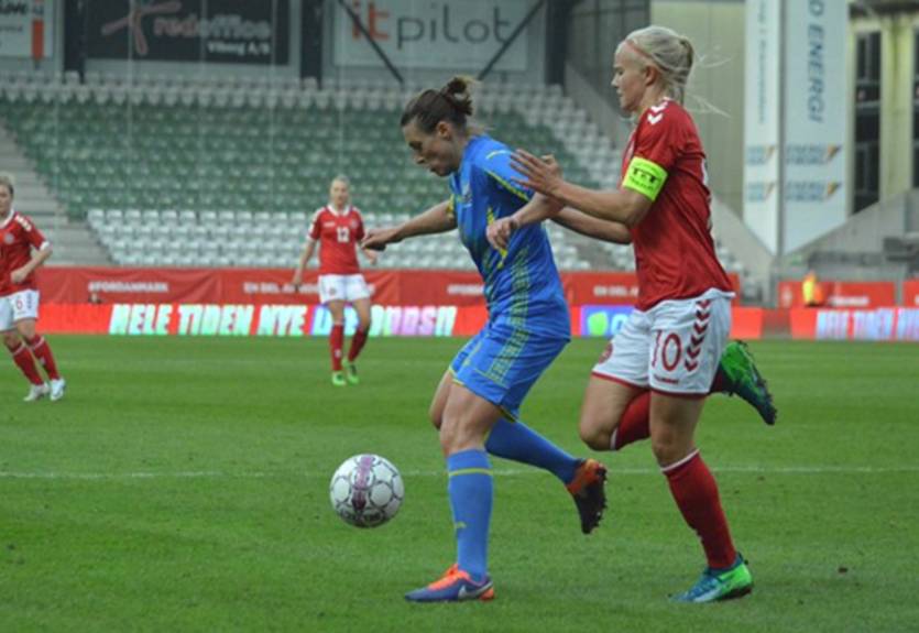 Украинские футболистки проиграли Дании и почти лишились шансов на ЧМ