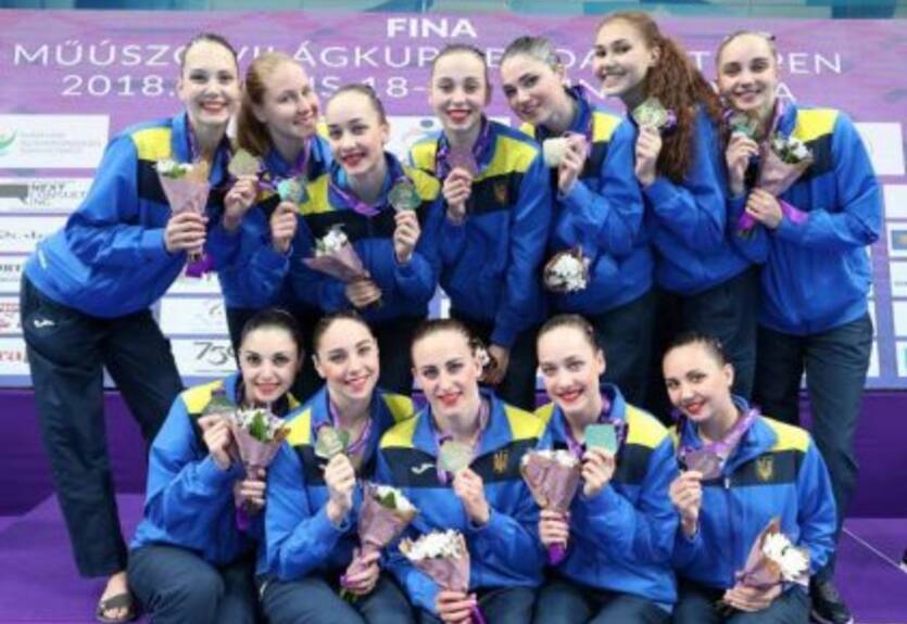 Украинские синхронистки взяли восемь медалей на этапе Мировой серии