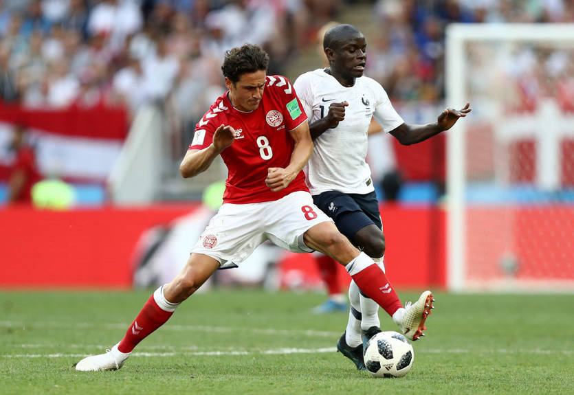 Канте – лучший игрок матча Дания – Франция