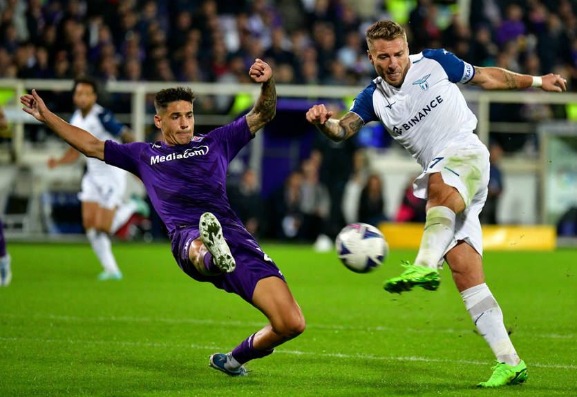 Лацио вышел на третье место в Серии А, разгромив на выезде Фиорентину