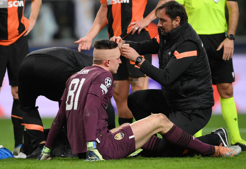 "Зашили, забинтували": Трубін показав наслідки зіткнення з Рюдігером у матчі з Реалом