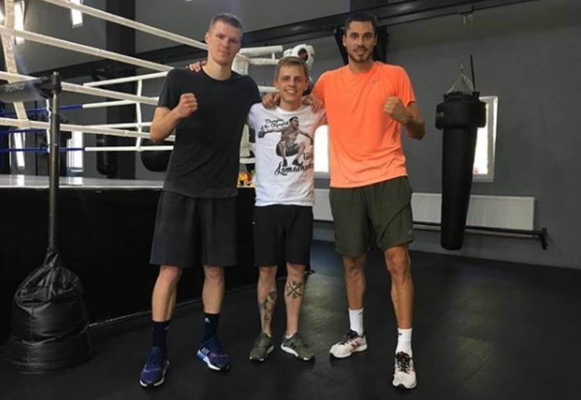 Игроки Динамо провели тренировку в боксерском зале