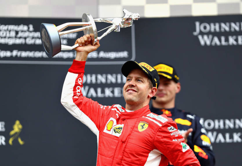 Феттель выиграл Гран-при Бельгии