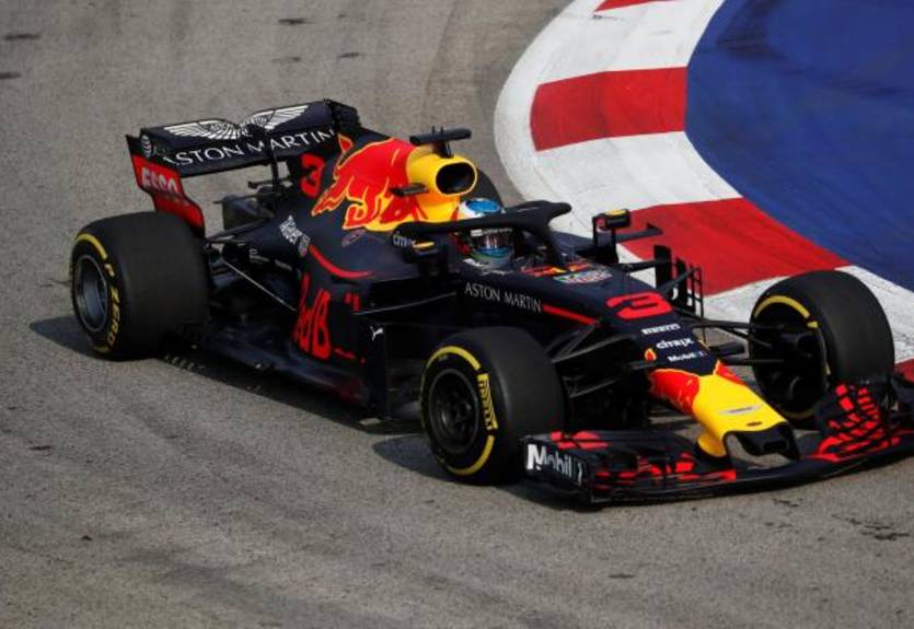 Риккардо выиграл первую практику Гран-при Сингапура