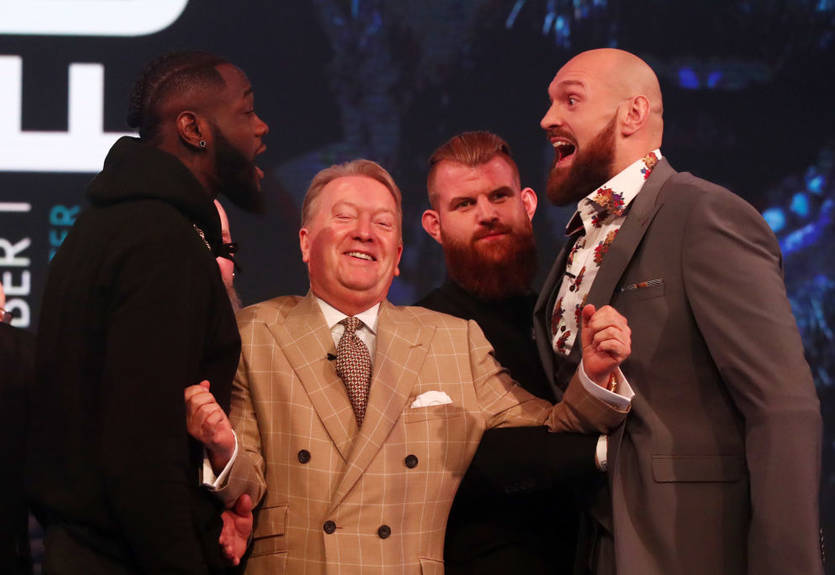 Уайлдер и Фьюри устроили потасовку на пресс-конференции