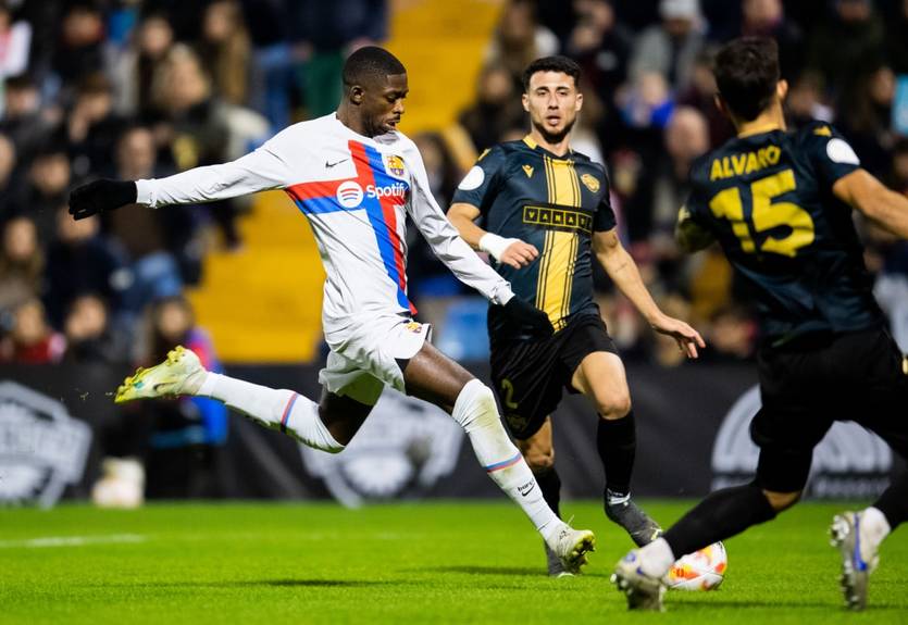 Барселона в очень напряженной борьбе прошла в следующий раунд Кубка Испании, переиграв Интерсити