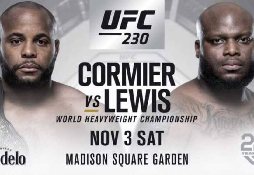 Кормье – Льюис: видео онлайн трансляция боя UFC 230