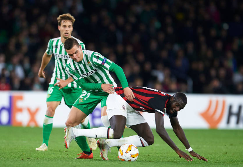 Бетис и Милан сыграли вничью, обменявшись голами