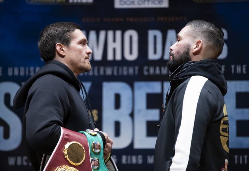 Усик рассказал, что увидел в глазах Беллью на дуэли взглядов