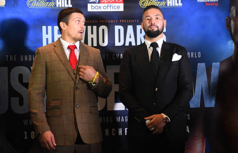 Александр Усик и Тони Беллью / Getty Images