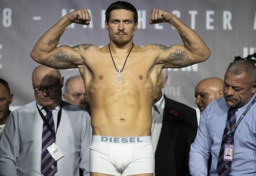 Усик после взвешивания пошел набирать вес пастой