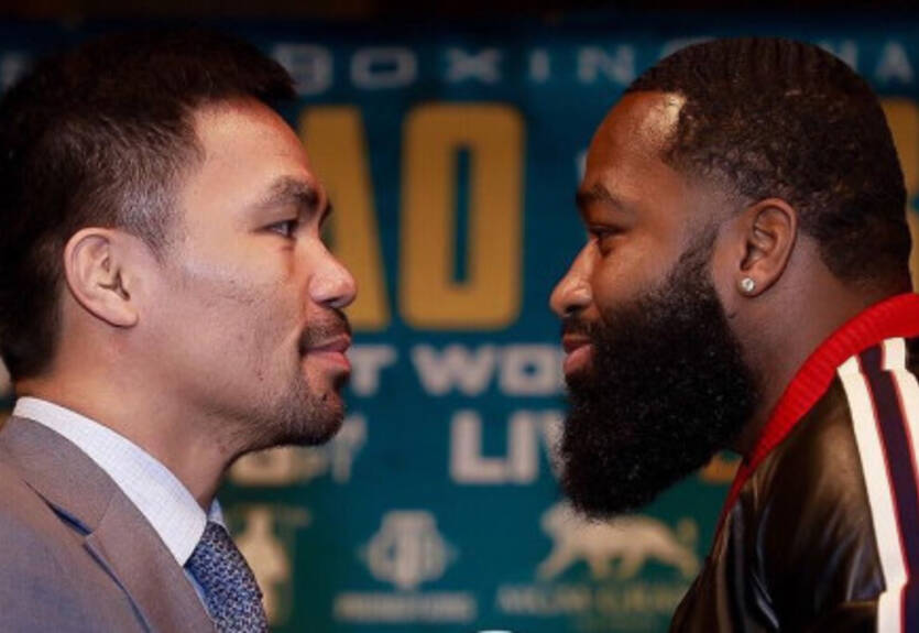 Пакьяо и Бронер провели первую дуэль взглядов