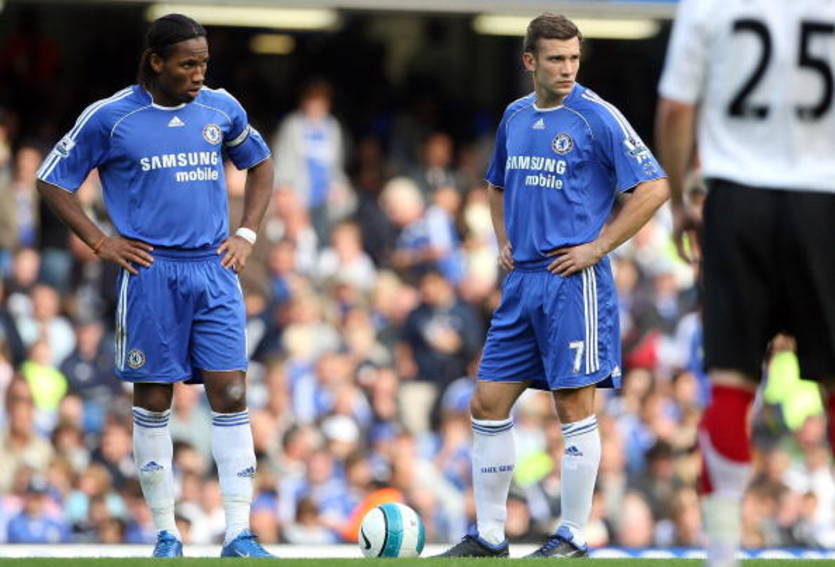 Дидье Дрогба и Андрей Шевченко / Getty Images