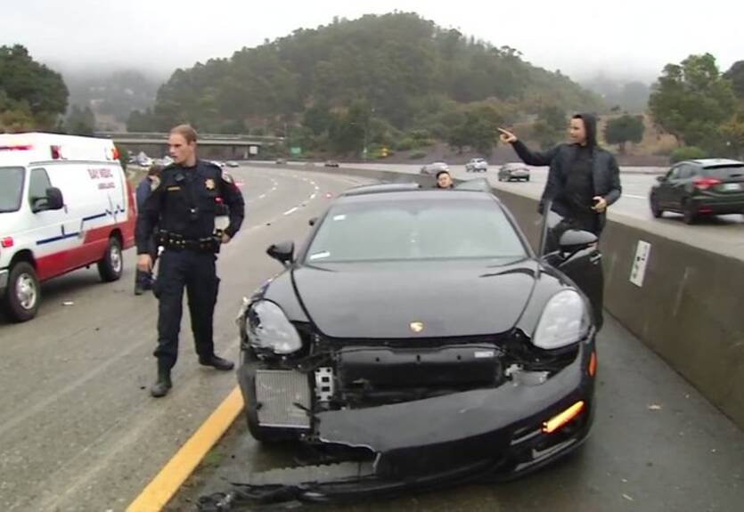 Появилось видео аварии с участием Стефа Карри