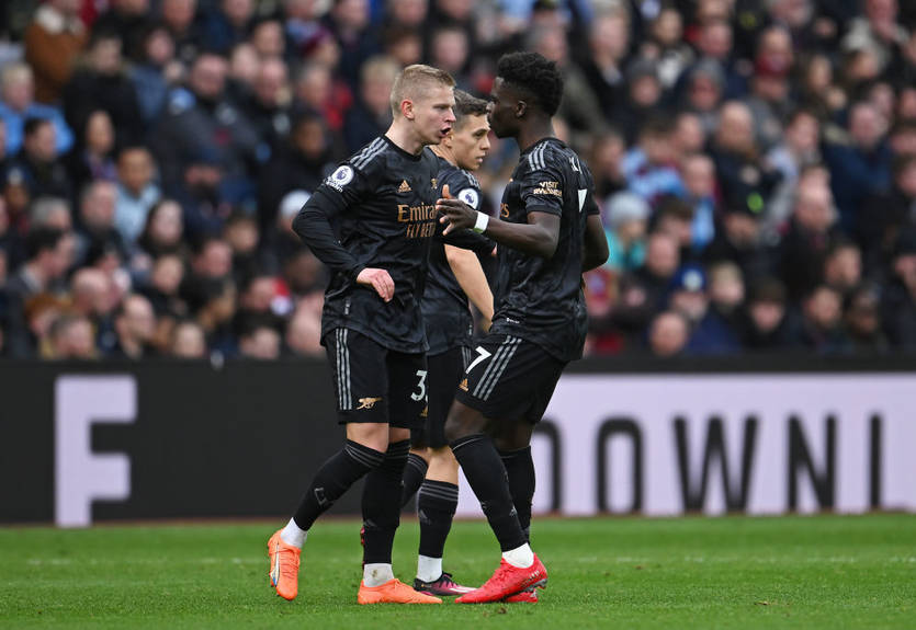 Зинченко стал одним из лучших игроков матча Астон Вилла - Арсенал