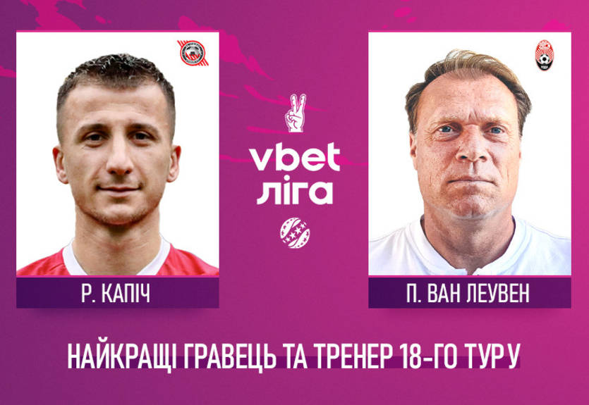 УПЛ визначила найкращого гравця і тренера 18 туру