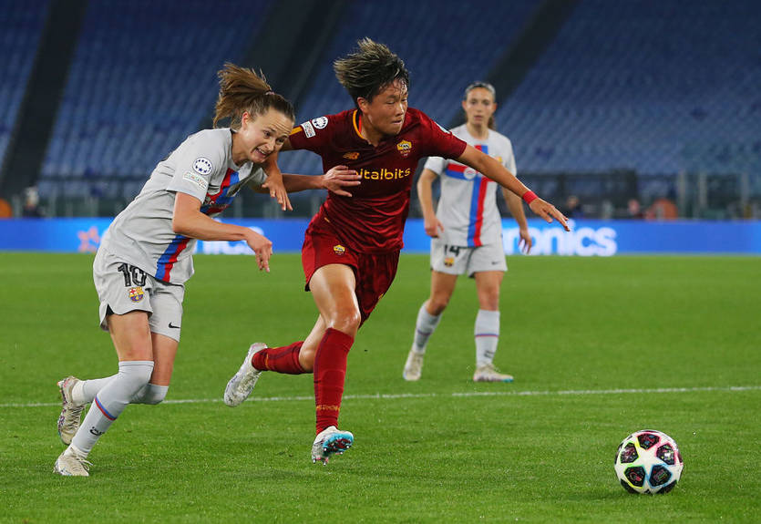 Рома - Барселона: онлайн-трансляція матчу 1/4 фіналу жіночої Ліги чемпіонів Рома - Барселона: онлайн-трансляція матчу 1/4 фіналу жіночої Ліги чемпіонів