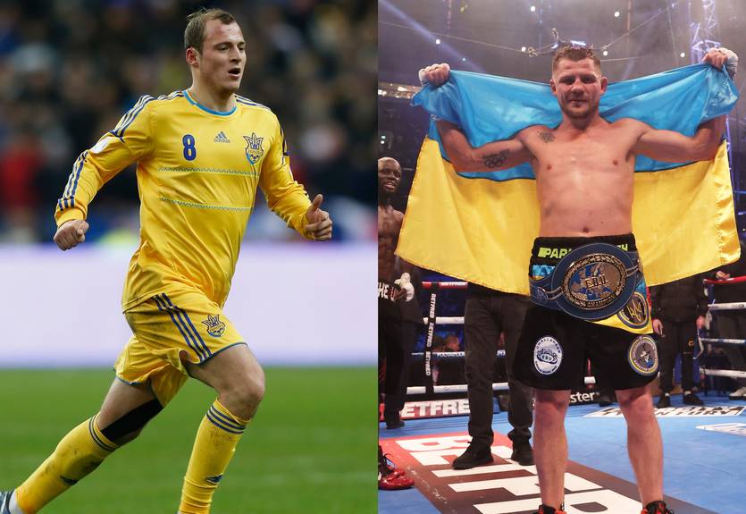 Екс-форвард збірної України відвідав тренувальний табір українського чемпіона світу з боксу