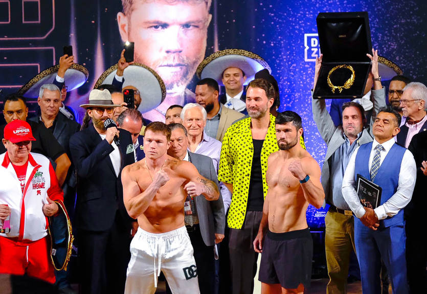 Канело - Райдер: результаты взвешивания