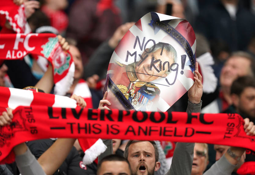 Фанаты Ливерпуля освистали национальный гимн Великобритании