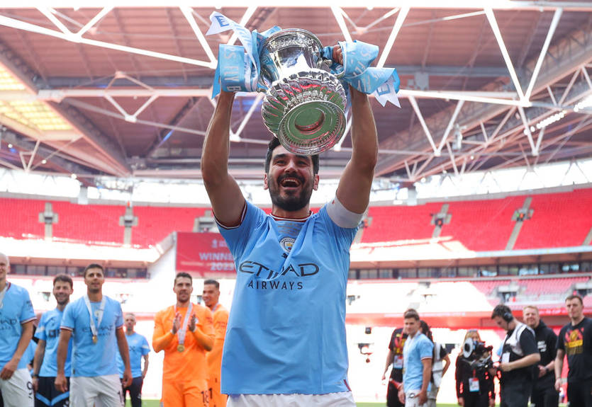 Гюндоган остался без медали Кубка Англии на церемонии награждения