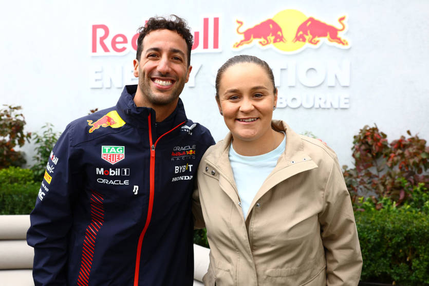Ешлі Барті та Даніель Ріккардо / Getty Images