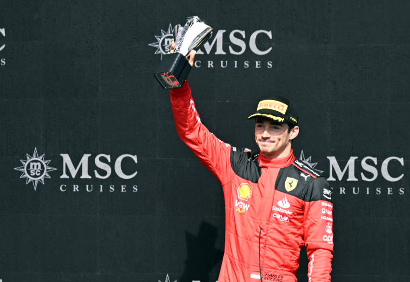 Леклер: Хорошо вернуться на подиум - эта гонка заставляет нас немного улыбнуться