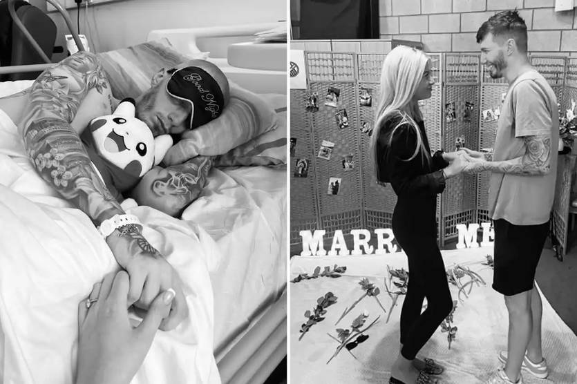 Бен Калл со своей невестой / The Sun/thesun.co.uk