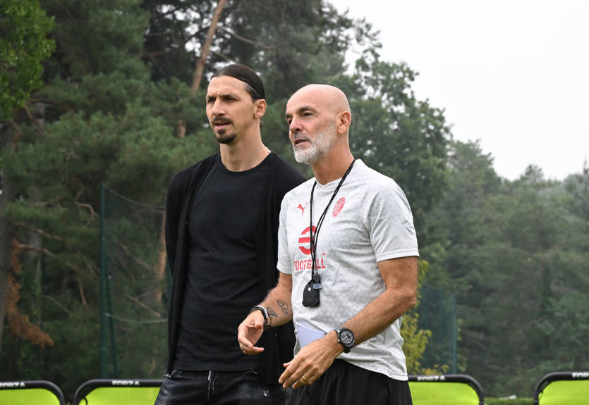 Златан повернувся: Ібрагімович відвідав тренування Мілана перед стартом у Лізі чемпіонів