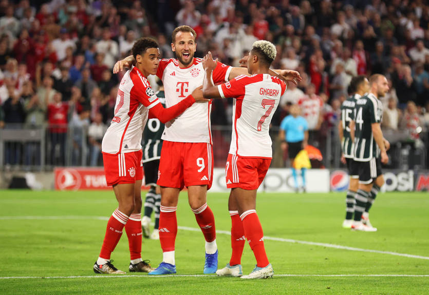 Бавария - Манчестер Юнайтед 4:3 видео голов и лучших моментов матча Лиги чемпионов