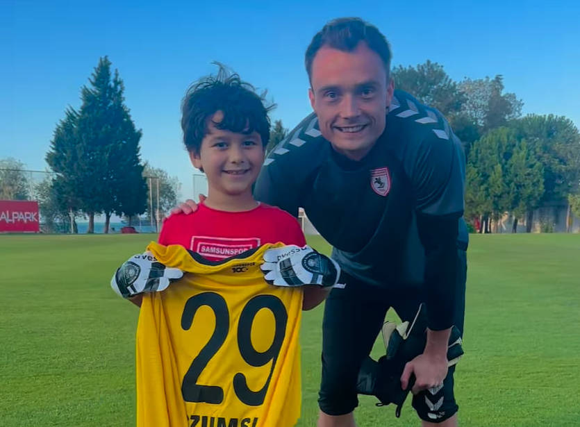 Хлопчик на тренуванні команди / instagram.com/samsunspor