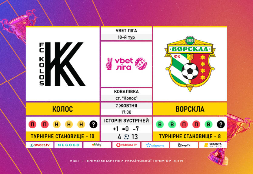 Колос - Ворскла: онлайн-трансляция матча УПЛ